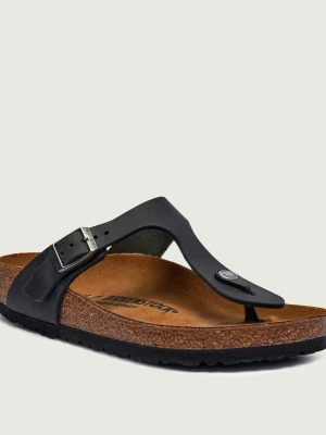Birkenstock Skórzane japonki Gizeh | Regular Fit czarny