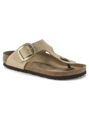 Birkenstock Skórzane japonki "Gizeh" w kolorze beżowym rozmiar: 38