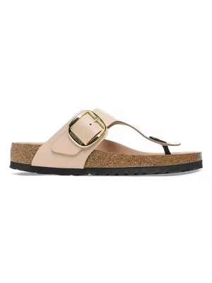 Birkenstock Skórzane japonki "Gizeh" w kolorze beżowym rozmiar: 36