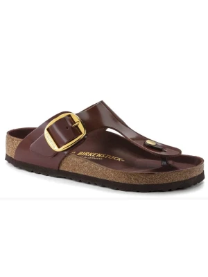 Birkenstock Skórzane japonki "Gizeh" w kolorze brązowym rozmiar: 39
