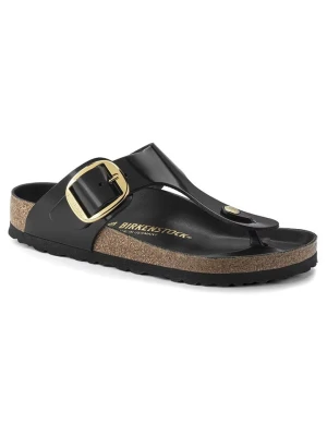 Birkenstock Skórzane japonki "Gizeh" w kolorze czarnym rozmiar: 39