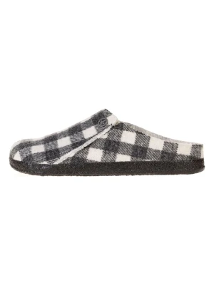 Birkenstock Skórzane kapcie w kolorze biało-czarnym rozmiar: 38