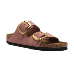 Birkenstock Skórzane klapki Arizona Big Buckle LENB | narrow fit