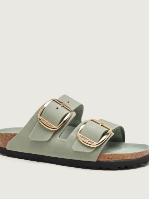 Birkenstock Skórzane klapki Arizona Big Buckle | narrow fit miętowy
