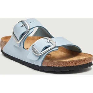Birkenstock Skórzane klapki Arizona Big Buckle | narrow fit | zamsz