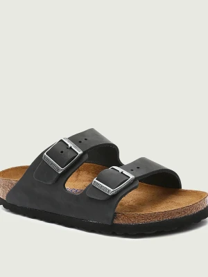 Birkenstock Skórzane klapki Arizona bs | narrow fit grafitowy