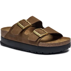 Birkenstock Skórzane klapki Arizona Flex Platform | Birkenstock x Papillio | narrow fit
