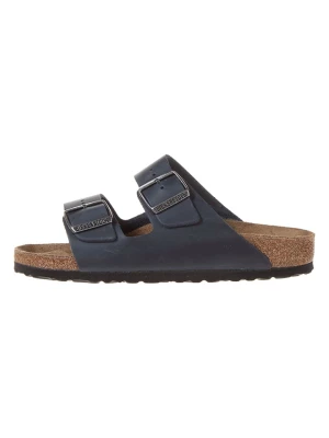 Zdjęcie produktu Birkenstock Skórzane klapki "Arizona" w kolorze granatowym rozmiar: 37