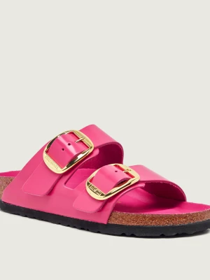 Birkenstock Skórzane klapki Arizona | narrow fit fuksja