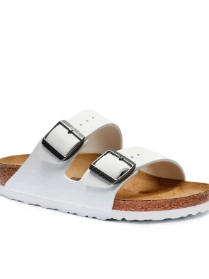 Birkenstock Skórzane klapki Arizona | narrow fit biały