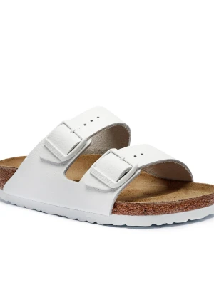 Birkenstock Skórzane klapki Arizona | narrow fit biały