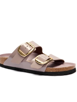 Birkenstock Skórzane klapki Arizona | narrow fit fioletowy