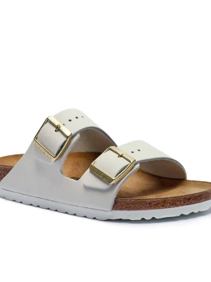 Birkenstock Skórzane klapki Arizona | narrow fit biały
