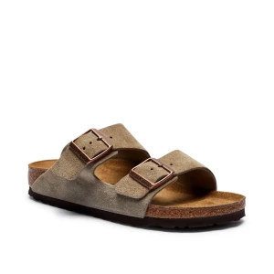Birkenstock Skórzane klapki Arizona | narrow fit soft footbed