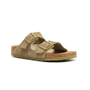Birkenstock Skórzane klapki Arizona | narrow fit soft footbed