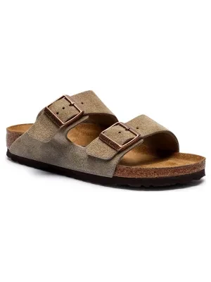 Birkenstock Skórzane klapki Arizona | narrow fit soft footbed