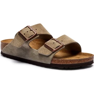 Birkenstock Skórzane klapki Arizona | narrow fit soft footbed
