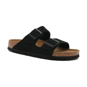 Birkenstock Skórzane klapki Arizona SFB VL | narrow fit soft footbed