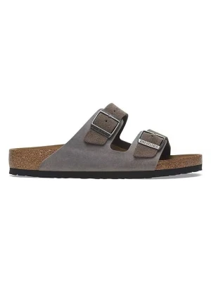 Birkenstock Skórzane klapki "Arizona" w kolorze antracytowym rozmiar: 43