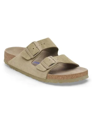 Zdjęcie produktu Birkenstock Skórzane klapki "Arizona" w kolorze beżowym rozmiar: 38