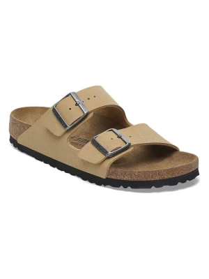 Birkenstock Skórzane klapki "Arizona" w kolorze beżowym rozmiar: 39