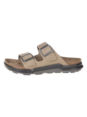 Birkenstock Skórzane klapki "Arizona" w kolorze beżowym rozmiar: 41
