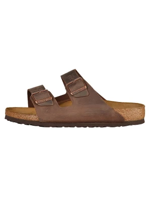Birkenstock Skórzane klapki "Arizona" w kolorze brązowym rozmiar: 37