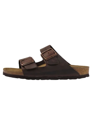 Birkenstock Skórzane klapki "Arizona" w kolorze brązowym rozmiar: 42