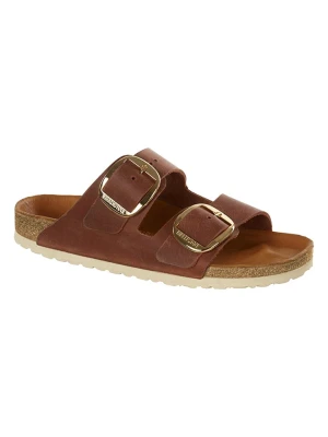 Zdjęcie produktu Birkenstock Skórzane klapki "Arizona" w kolorze brązowym rozmiar: 38