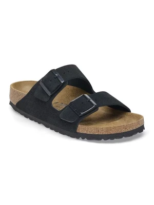 Birkenstock Skórzane klapki "Arizona" w kolorze czarnym rozmiar: 38
