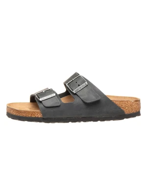 Birkenstock Skórzane klapki "Arizona" w kolorze czarnym rozmiar: 38