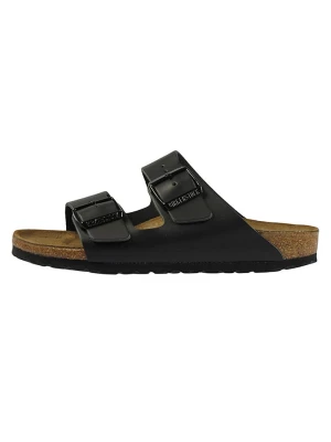 Birkenstock Skórzane klapki "Arizona" w kolorze czarnym rozmiar: 41