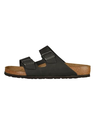 Birkenstock Skórzane klapki "Arizona" w kolorze czarnym rozmiar: 41