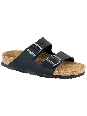 Birkenstock Skórzane klapki "Arizona" w kolorze czarnym rozmiar: 46