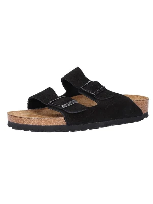 Birkenstock Skórzane klapki "Arizona" w kolorze czarnym rozmiar: 45