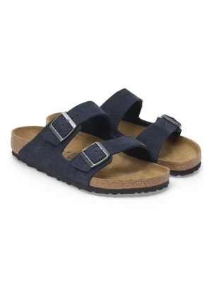 Birkenstock Skórzane klapki "Arizona" w kolorze granatowym rozmiar: 44