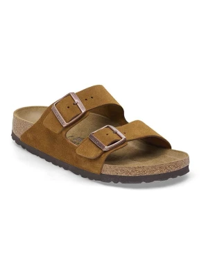Birkenstock Skórzane klapki "Arizona" w kolorze jasnobrązowym rozmiar: 37