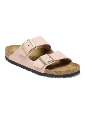 Birkenstock Skórzane klapki "Arizona" w kolorze jasnoróżowym rozmiar: 39