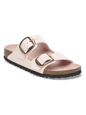 Birkenstock Skórzane klapki "Arizona" w kolorze jasnoróżowym rozmiar: 38