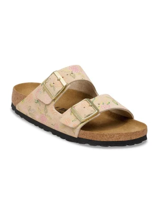 Birkenstock Skórzane klapki "Arizona" w kolorze jasnoróżowym rozmiar: 41