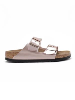 Birkenstock Skórzane klapki "Arizona" w kolorze miedzianym rozmiar: 38