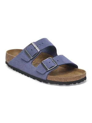 Birkenstock Skórzane klapki "Arizona" w kolorze niebieskim rozmiar: 40