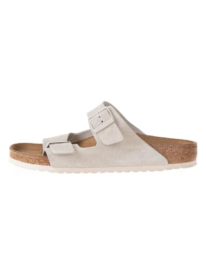 Birkenstock Skórzane klapki "Arizona" w kolorze szarobrązowym rozmiar: 44