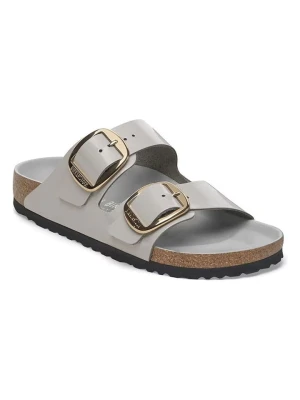 Birkenstock Skórzane klapki "Arizona" w kolorze szarym rozmiar: 38