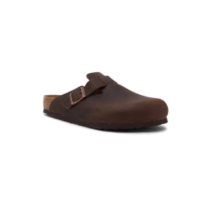 Birkenstock Skórzane klapki Boston LEOI Habana