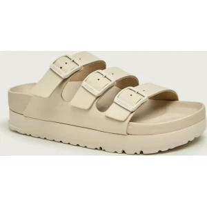 Birkenstock Skórzane klapki Florida III Flex Platform | Birkenstock x Papillio | narrow fit