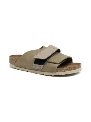 Birkenstock Skórzane klapki Kyoto VL Taupe