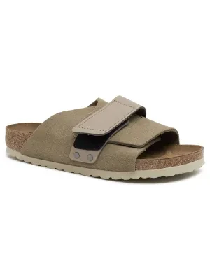 Birkenstock Skórzane klapki Kyoto VL Taupe