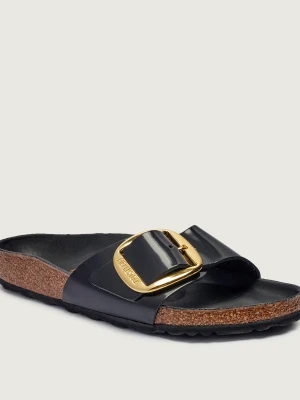 Zdjęcie produktu Birkenstock Skórzane klapki Madrid BB NL High Shine | narrow fit czarny