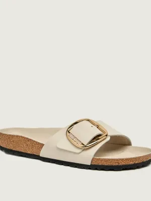 Birkenstock Skórzane klapki Madrid Big Buckle LENA | narrow fit